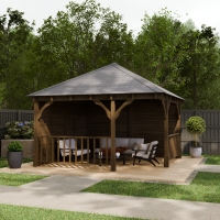 Luffenham Wooden Apex Gazebo