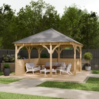 Luffenham Wooden Apex Gazebo