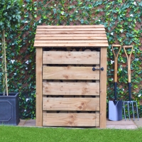 Burley Log Store - 4ft Tall x 3ft Wide - Rutland Garden Furniture