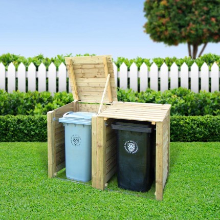 Morcott double wheelie bin storage unit - Rutland County Garden Furniture