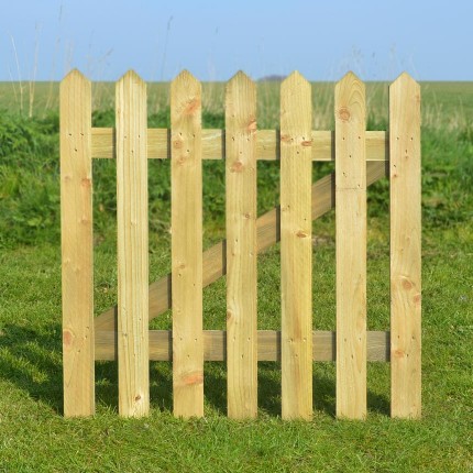 Picket gate - Pointed top - 3ft - Rutland County Garden Furniture