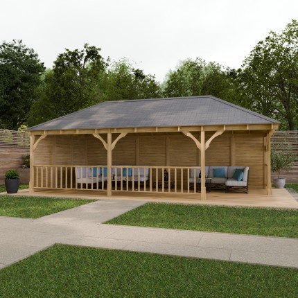 Overton Wooden Apex Gazebo