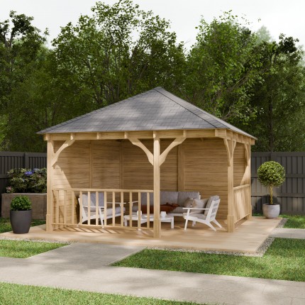 Luffenham Wooden Apex Gazebo