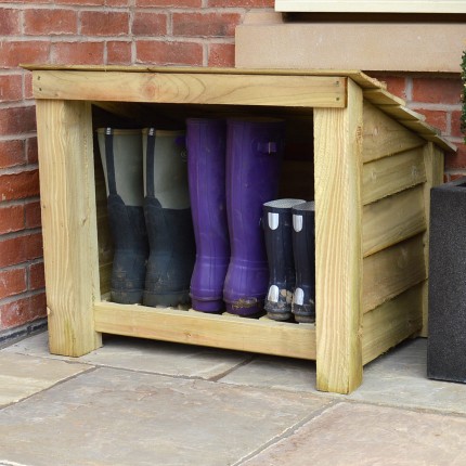 Outdoor Wooden Boot Storage - Rutland 