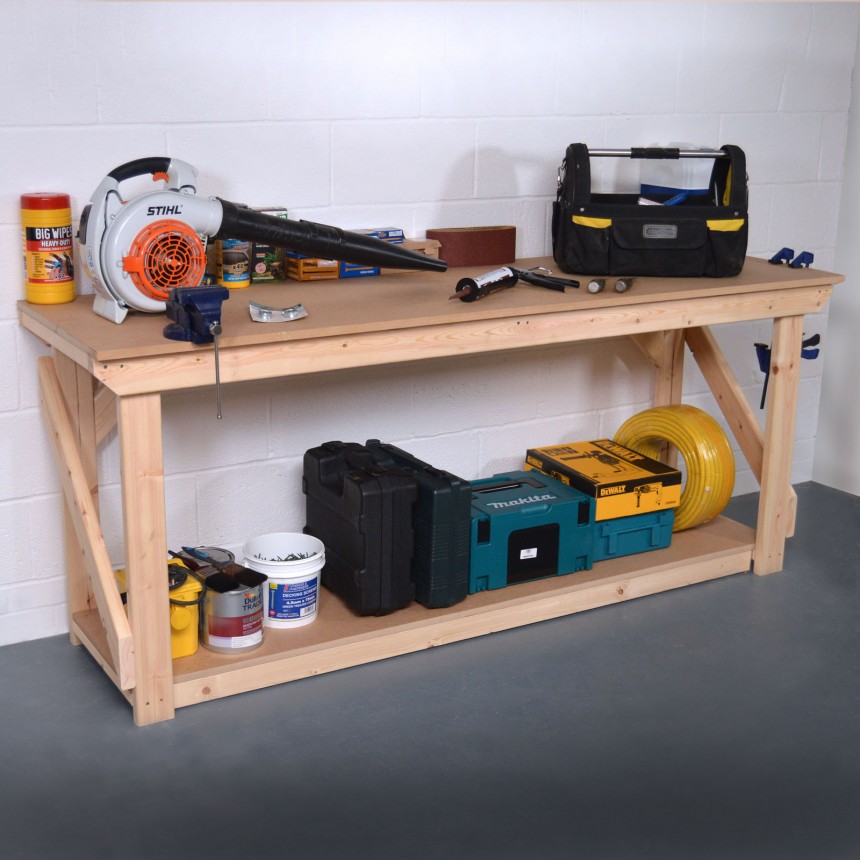 MDF Wooden Heavy Duty Work Bench - Rutland County Garden Furniture