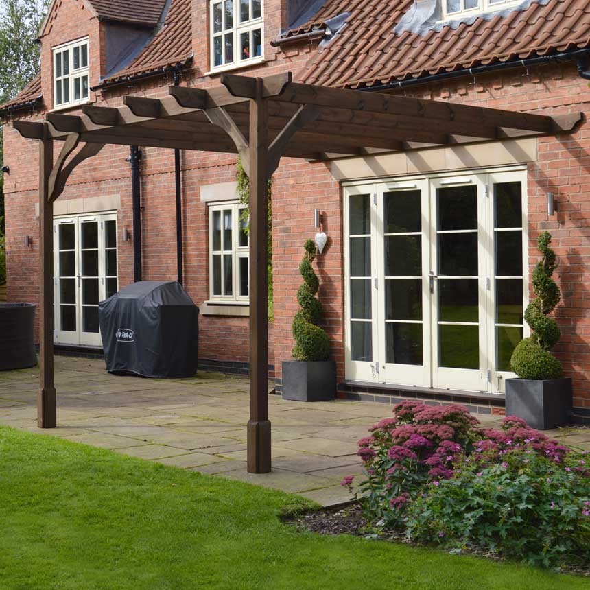 Premium Lean to Pergola - 2 Post - Rutland County Garden Furniture