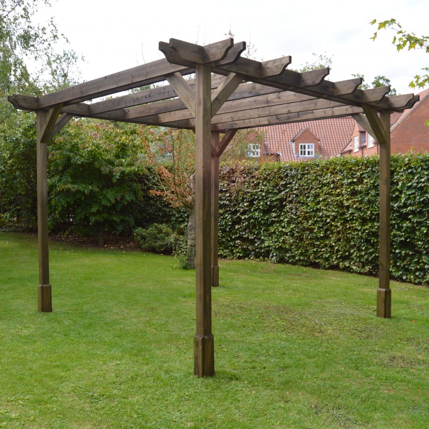 Double Premium Pergola - 4 Post - Rutland County Garden Furniture